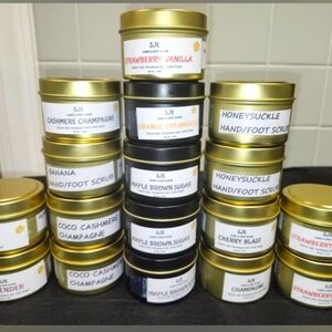 4PK 4OZ JARS OF HAND/FOOT SCRUBS
